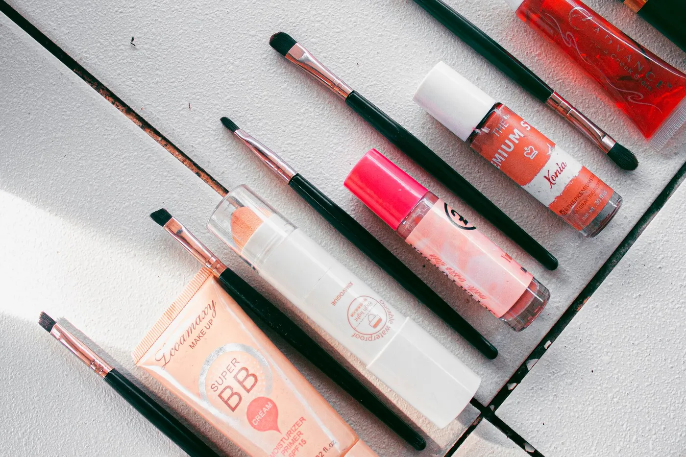 Makeup in flattering tones